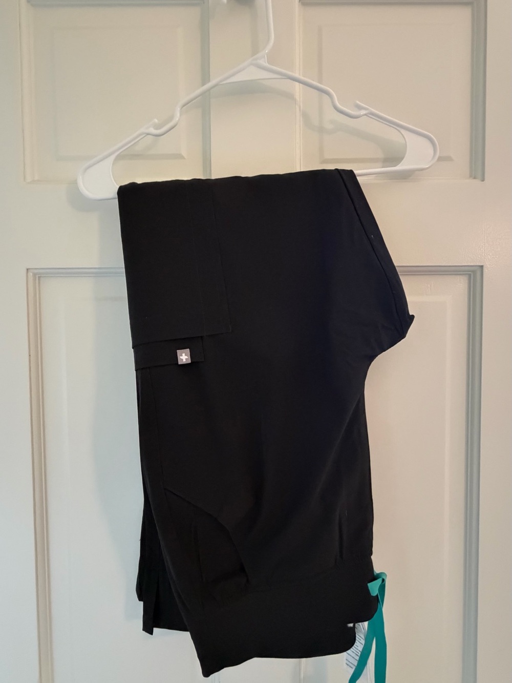 Figs Black Cargo Jogger Pants